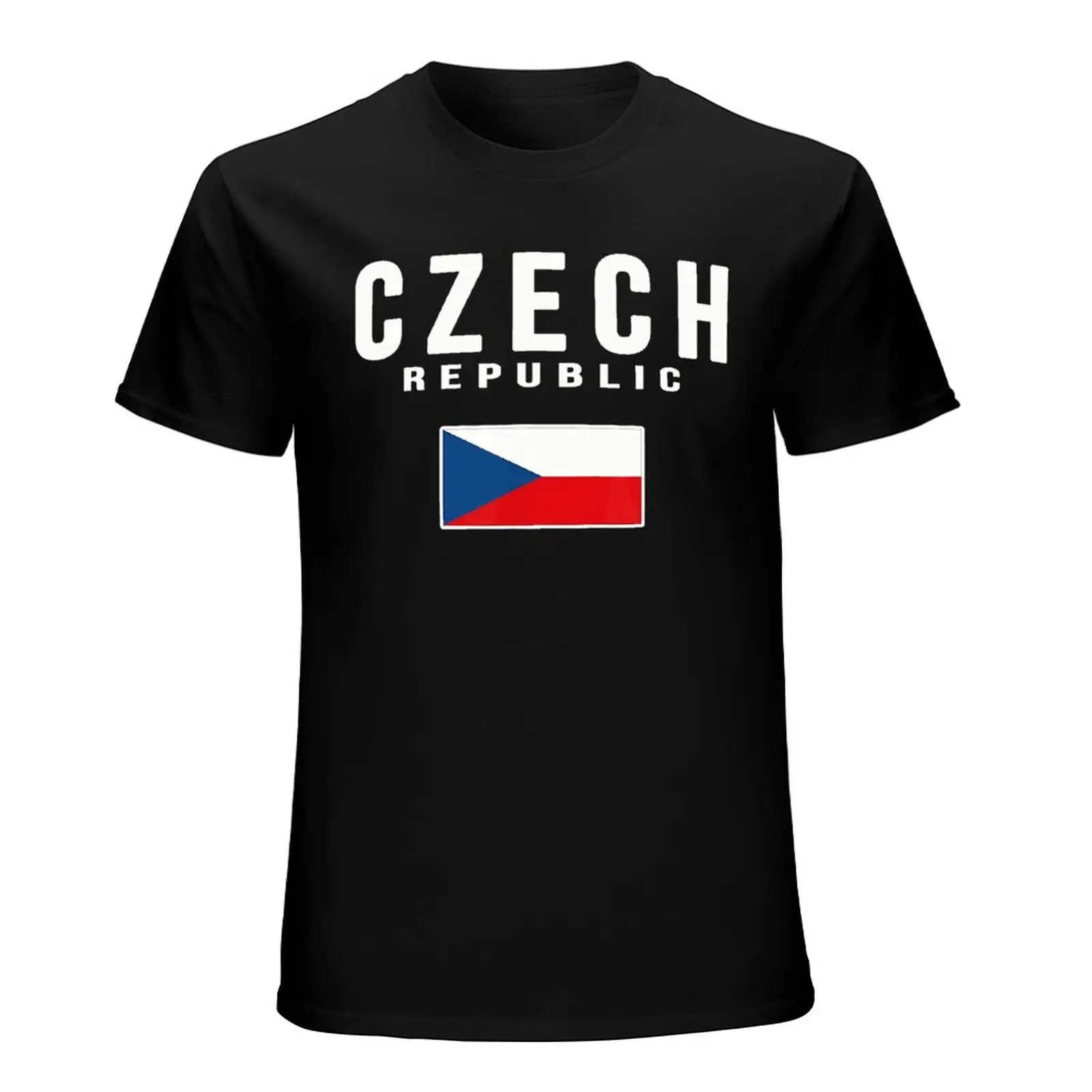 More Design Men Tshirt Czech Republic Flag Cool Czechs Tees T-Shirt O-neck T Shirts Women Boys Clothing 100% Cotton