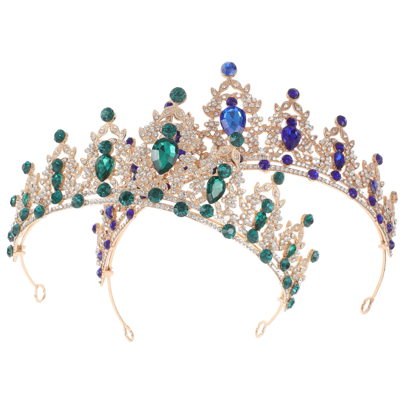 

2 шт., свадебная корона, свадебная повязка на голову со стразами, свадебные аксессуары для волос, блестящие украшения для волос для невесты, вечеринки, свадьбы