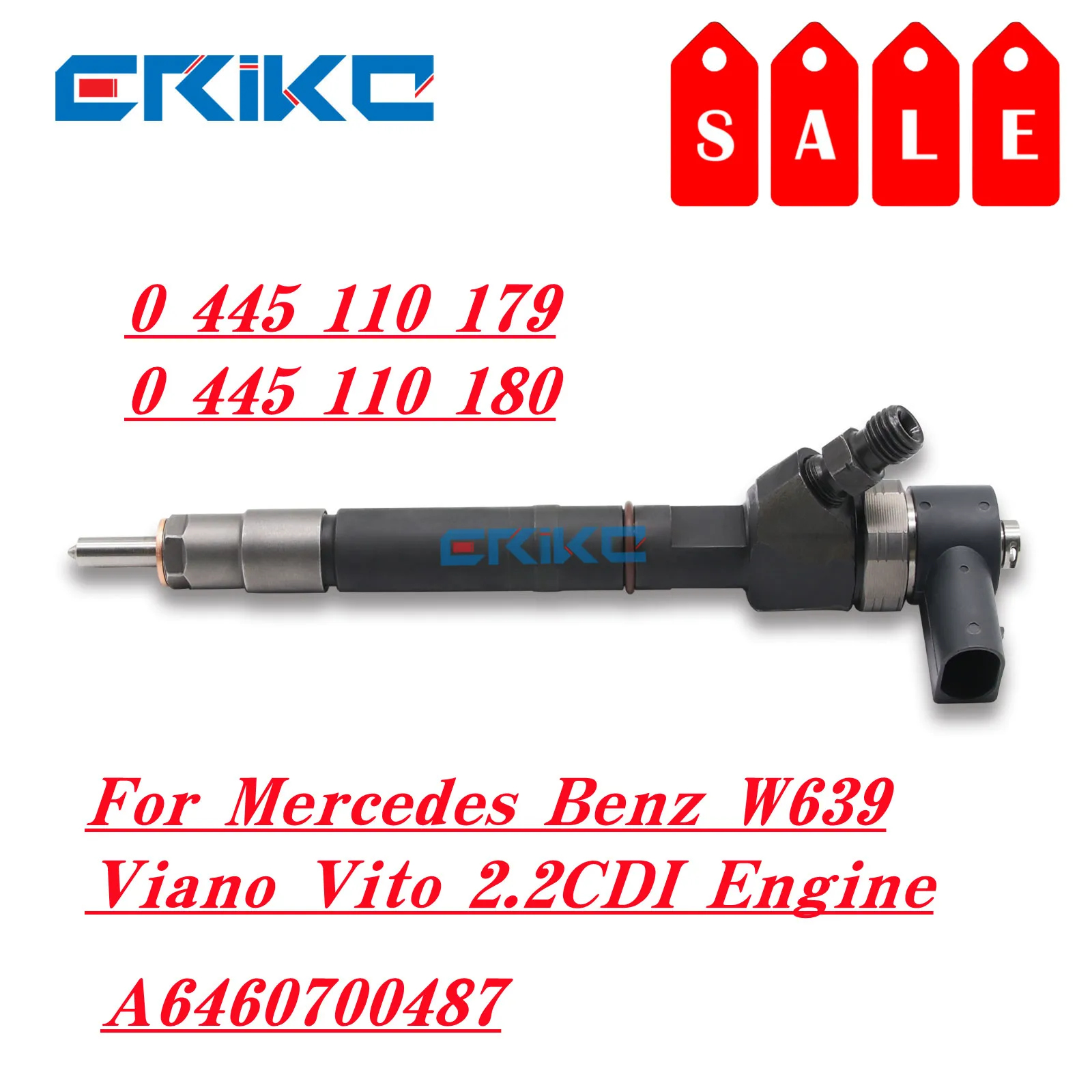 0445110179 Injector Nozzle 0445110180 For Mercedes Benz W639 Viano Vito 2.2CDI Engine Injection A6460700487