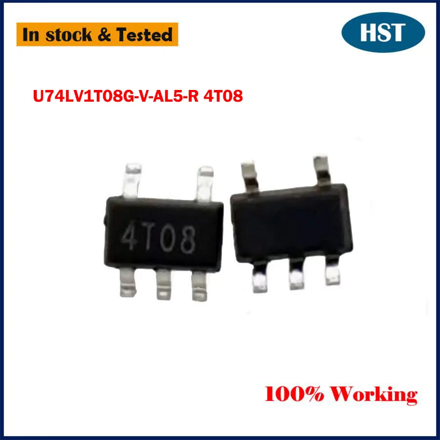 20PCS/LOT New Original U74LV1T08G-V-AL5-R U74LV1T08G 4T08 4T0B SOT353 Chip IC Chipset