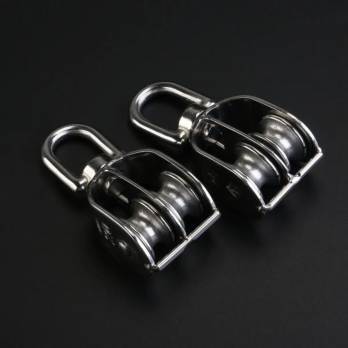 Zamontowany na zewnątrz stalowy blok z dwoma krążkami i podwójnym kołem pasowym Żuraw ze sterowaniem ze stali nierdzewnej