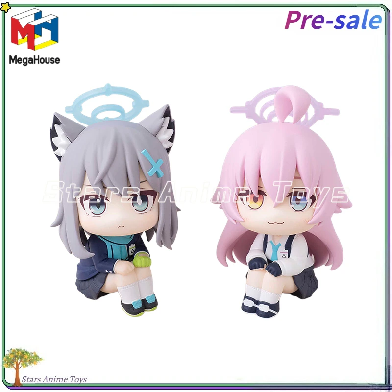 【prevente】-megahouse-original-look-up-blue-archive-sunaōkami-shiroko-takanashi-hoshino-collection-de-jouets-modele-figurine-d'animation