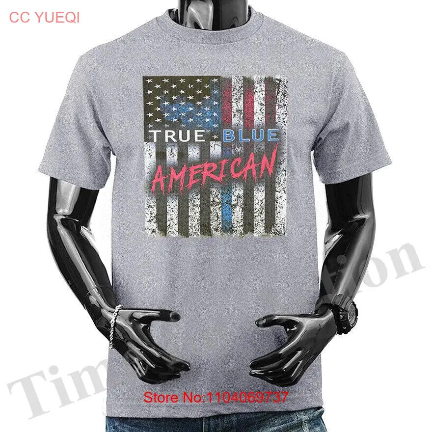 True Blue American US Flag American Pride 4th of July Patriot Patriotic T-shirt