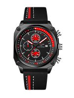 NOTIONR Popular Men's Leather Strap Watch Men's Waterproof Sports Fashion Watch Men's Calendar Quartz Luminous Watch