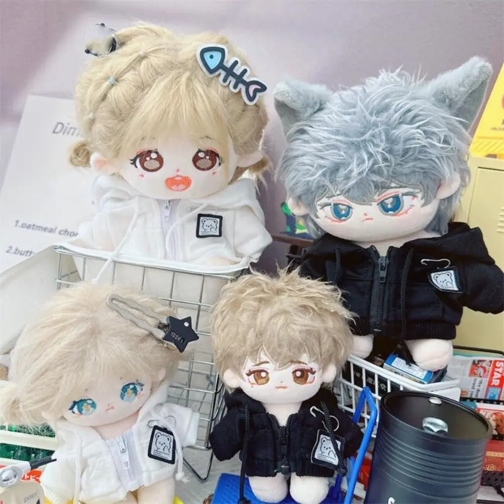 

New Handmade Doll Hoodies 2 Colors with Hat Doll Coat Fashion Doll Outfits 10/20cm Cotton Dolls/1/12 BJD Dolls