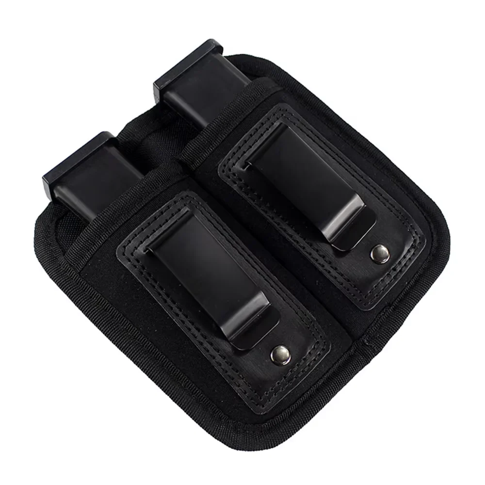 Einzel-/Doppelt verdeckte Magazintasche für 9 mm.40.45.380.357 IWB Mag Holster Outdoor Jagd Gürteltasche Messer Taschenlampentasche – Detail 7