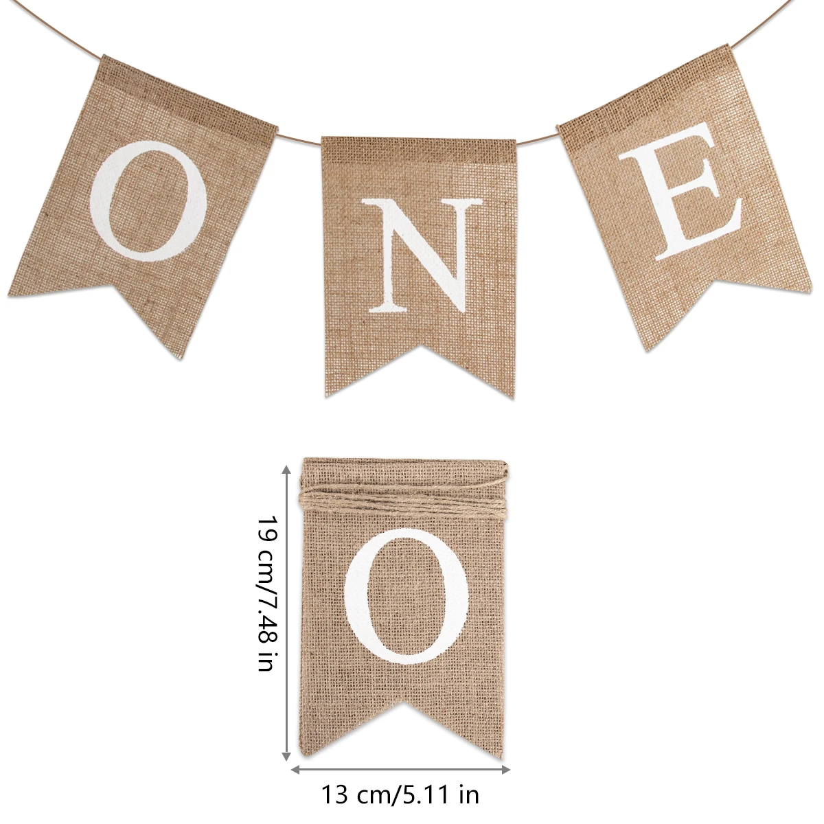 Description Picture 4 of itemBaby First Birthday Party Decoration Burlap Banner/Hat Baby Boy Girl 1st Birthday Party Gift Rustic Theme 1st Birthday Supplies