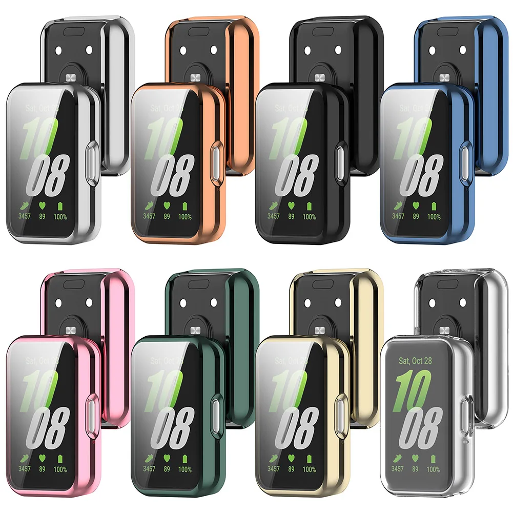 

Full Coverage Bumper Soft TPU Screen Protector Shell Anti-Scratch Screen Protector Full Cover Case for Samsung Galaxy Fit 3