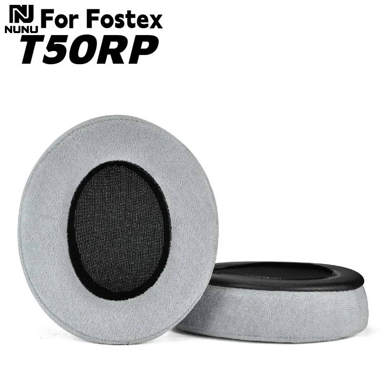 Replacement Grey frosted cloth+memory sponge Ear Cushion For Fostex T50RP Wireless Gaming Headset Earmuffs comfortable to wear