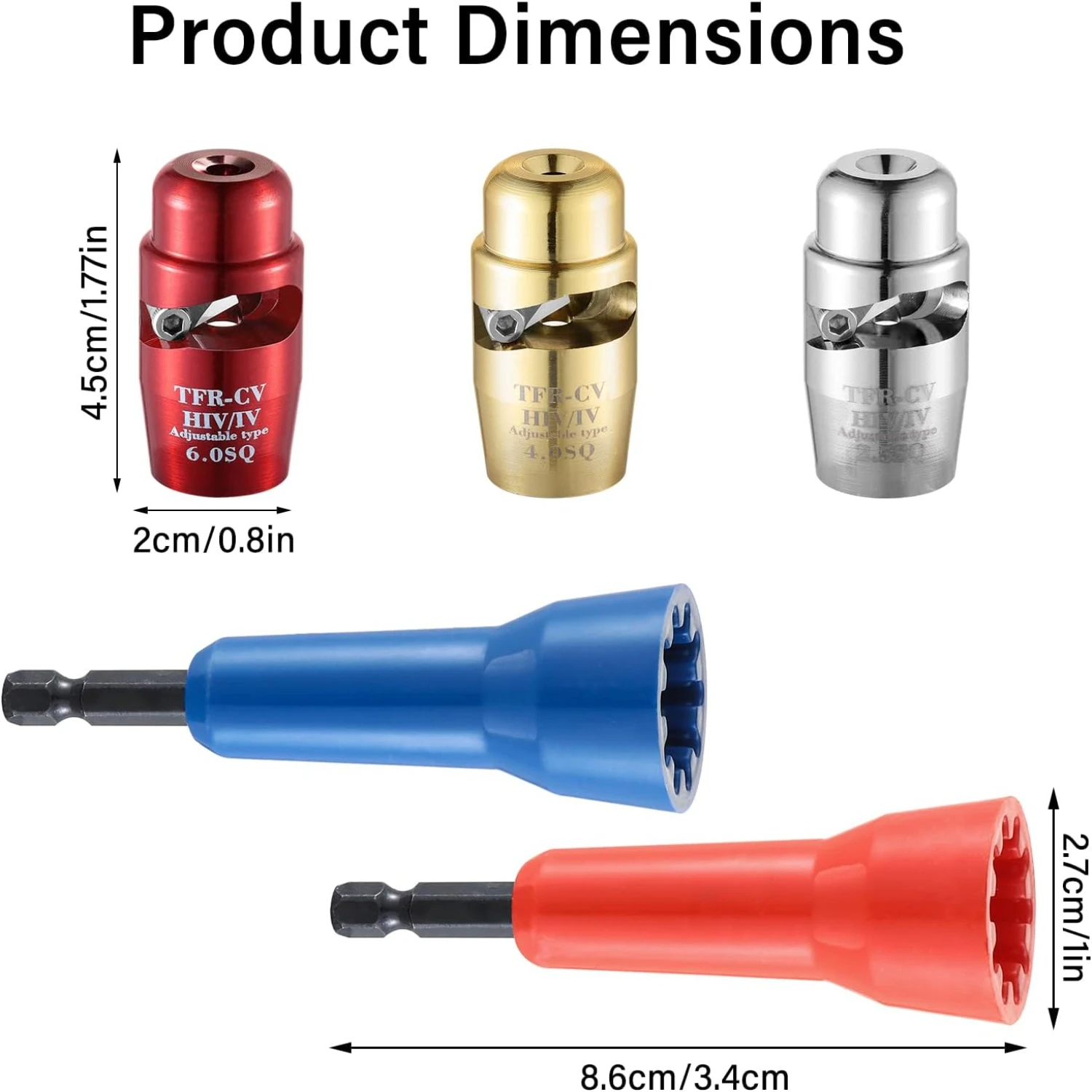 Durable, High-Quality Portable Wire Twister Tool Sets - 3 Convenient Sizes for Fast Wire Stripping & Twisting - Compatible with