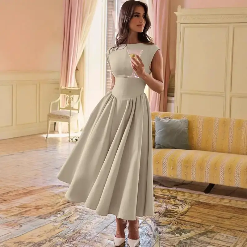 

Новое платье Suninheart в французском стиле: сексуальное, с открытой спиной, без рукавов, плиссированное, приталенное, в стиле жилетки, для лета 2025 года