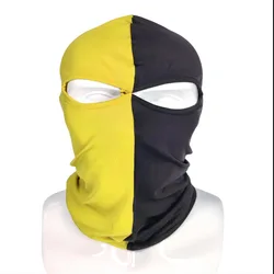 3 Hole Full Face Mask Trendy Two Tone Style Sunscreen Riding Scarf Ice Silk Head Mask