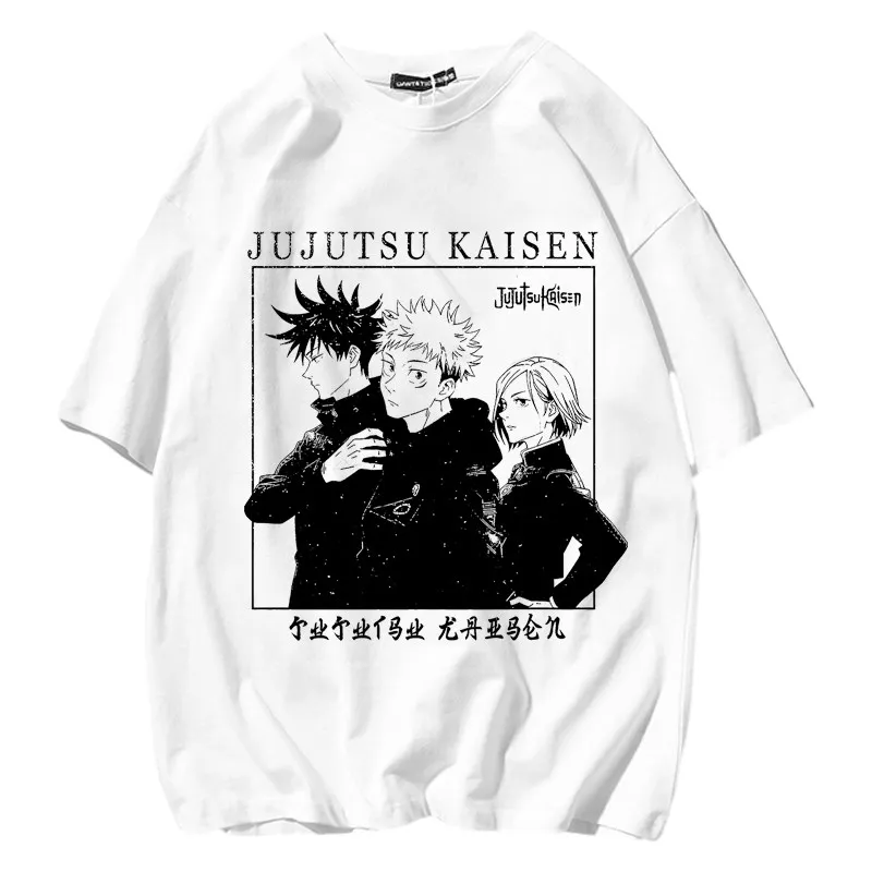 Jujutsu Kaisen Gojo Satoru Toru Yuuji Bedrucktes T-Shirt für Herren und Damen, Kinder- und Elternbekleidung, T-Shirt für Jungen und Mädchen
