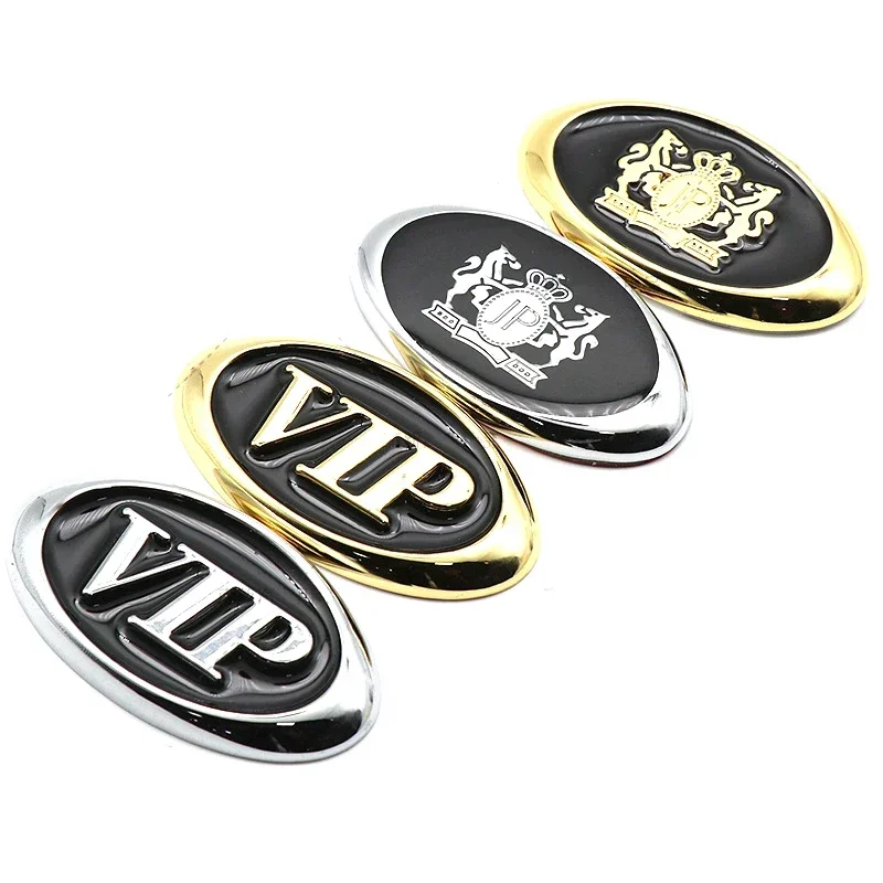 Alloy JP VIP Car Body Emblem Rear Trunk Badge Sticker for Volkswagen Nissan Mazda Honda Toyota BMW Audi KIA Subaru Ford