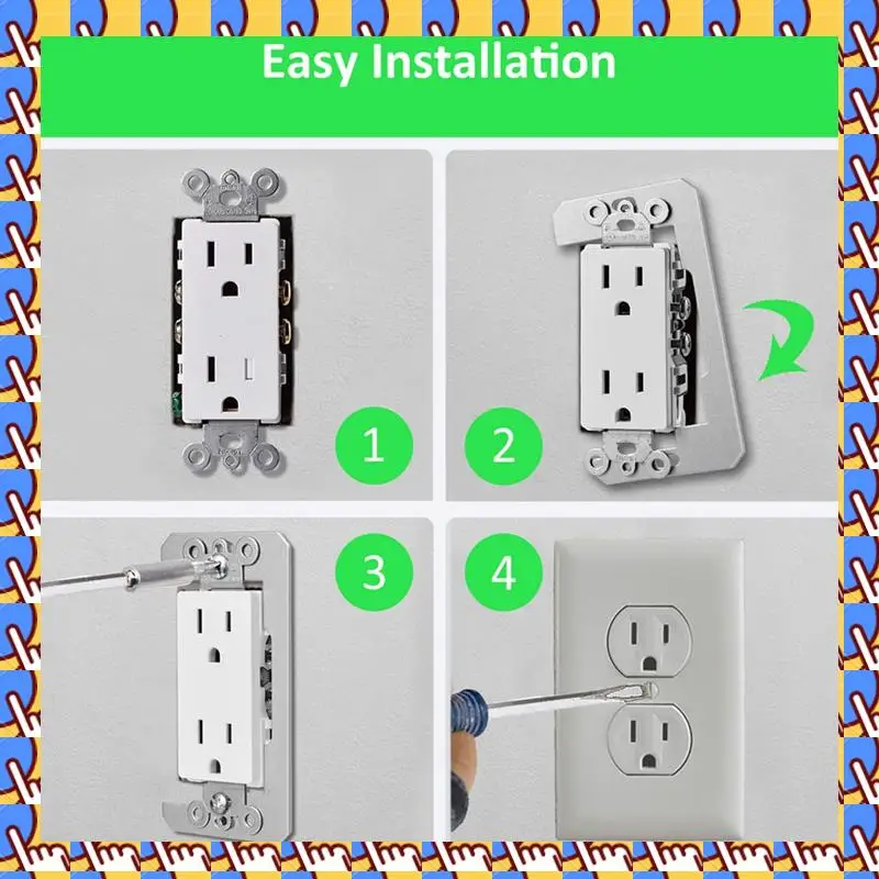

A79I Metal Flush Fit Device Leveling Plate , Wall Plate Spacer , 20 Pcs For Electrical Box Outlet Spacer