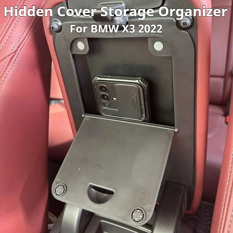 For 2022 BMW X3 central control armrest box hidden cover storage storage cover car supplies modification accessories