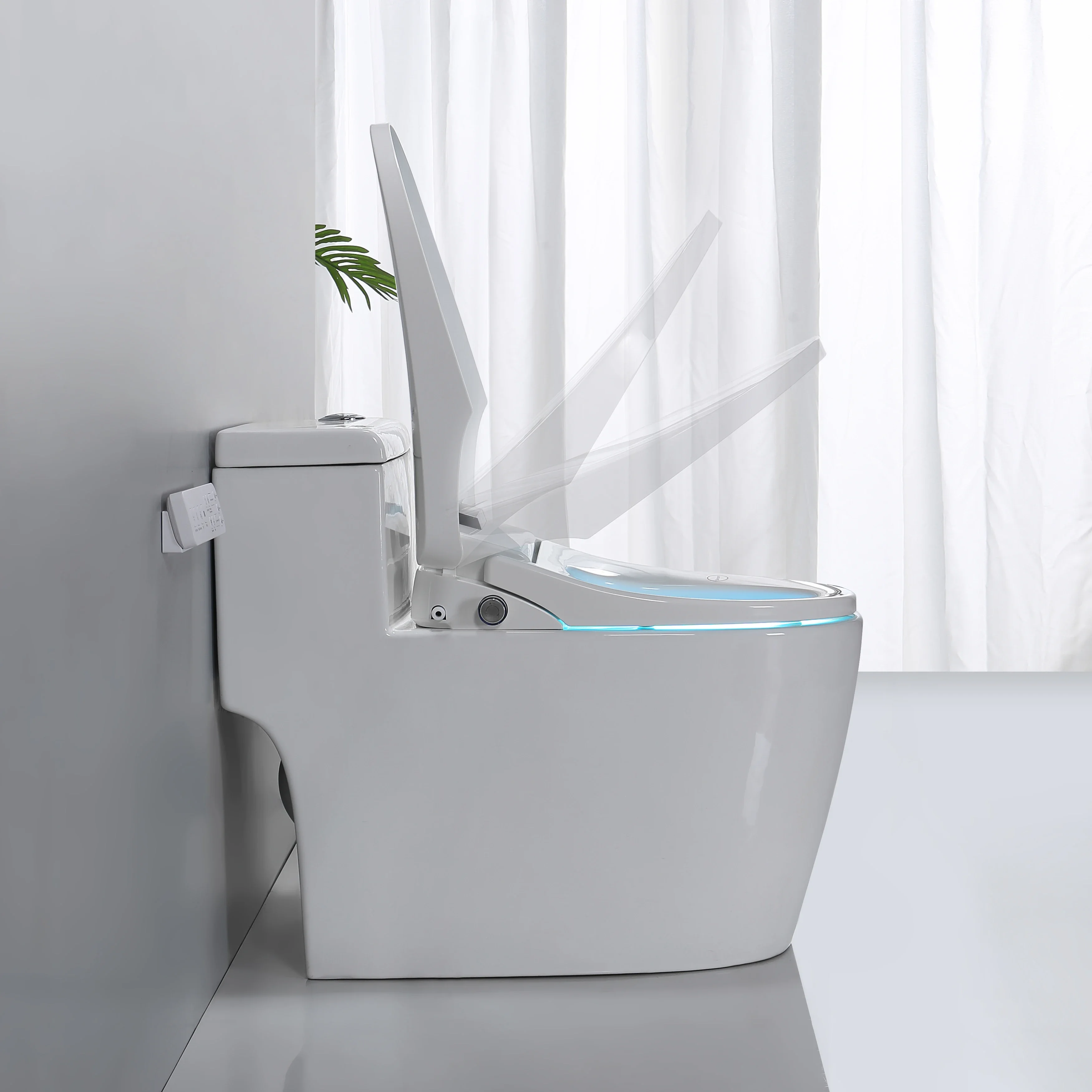 KOHEEL Bidet Cover Led Light Smart Toilet Seat intelligent Wc heated seat cover Electric FWT08