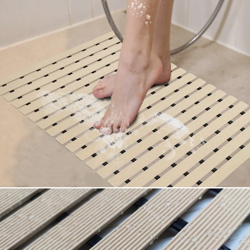 Bathroom Non-slip Floor Mat, Thickened Anti-slip Mat Specially for Bathroom, Shower Room & Washing Area
