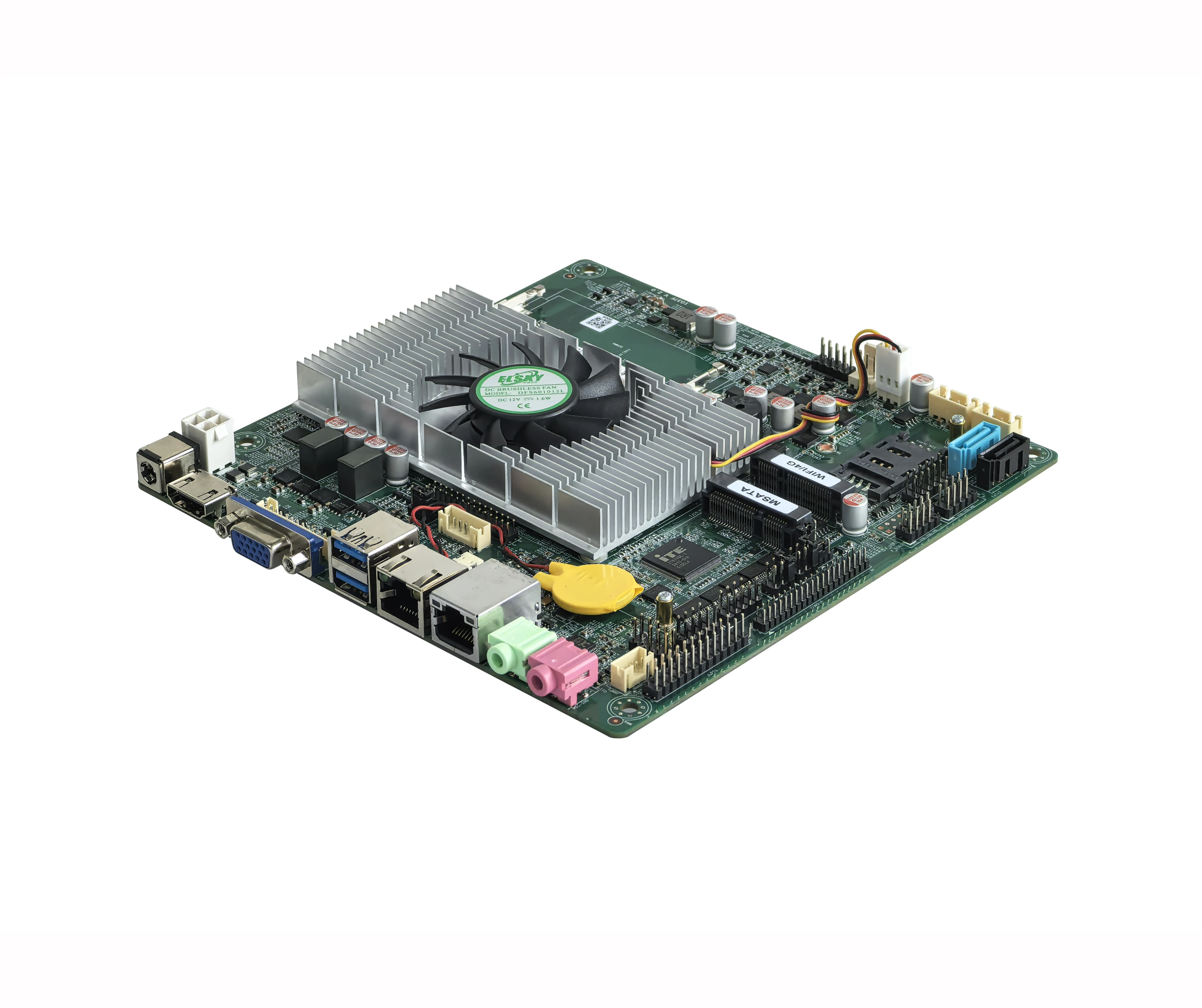 ELSKY Mini ITX Motherboard Support Ivy Bridge Celeron 1007U Celeron 1037U Pentium 2117U With 2/6*COM 1/2*LAN DDR3-8G