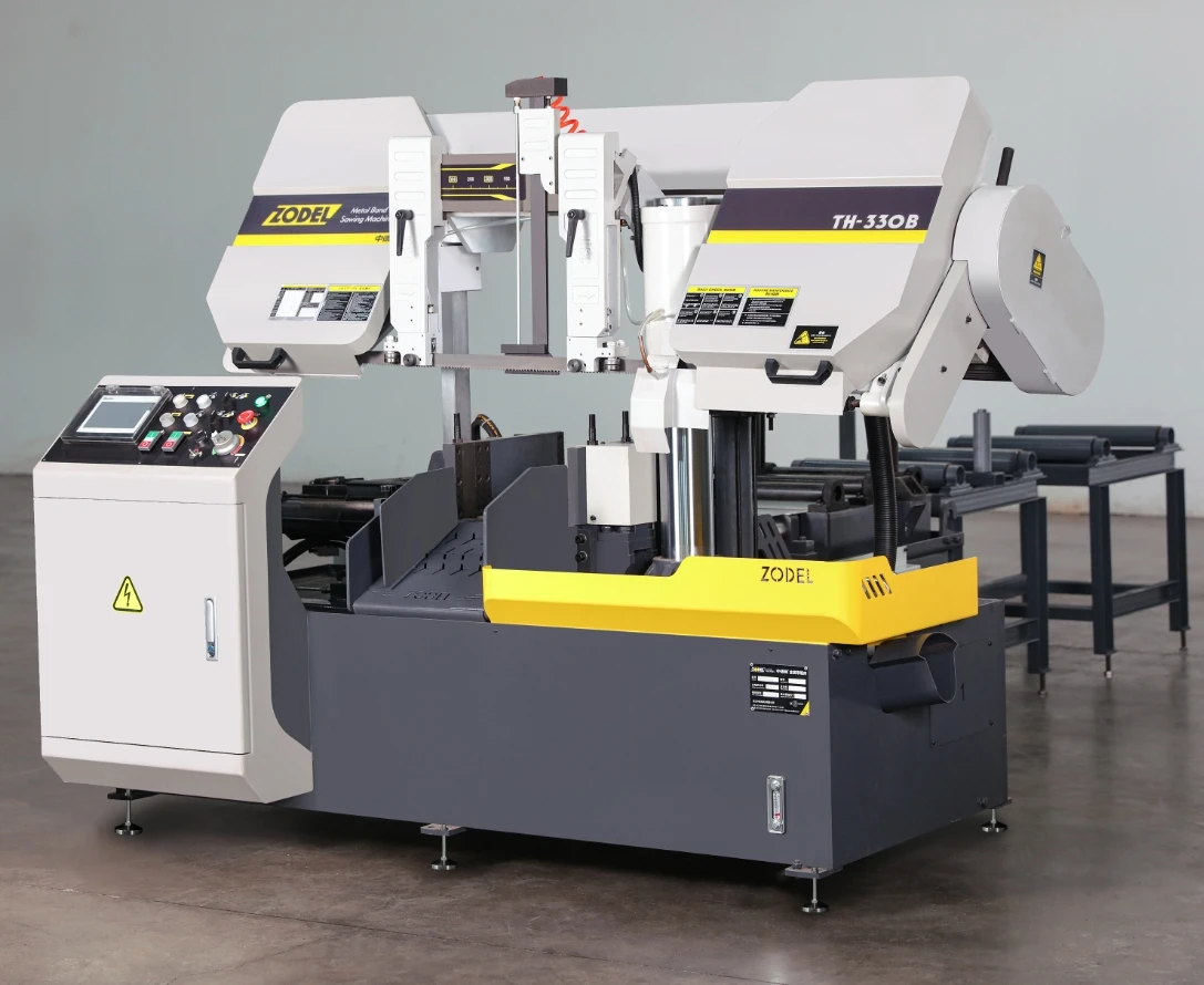 منشار زاوية دوران القطع من 0 إلى 45 درجة منشار شريطي معدني شبه أوتوماتيكي #2