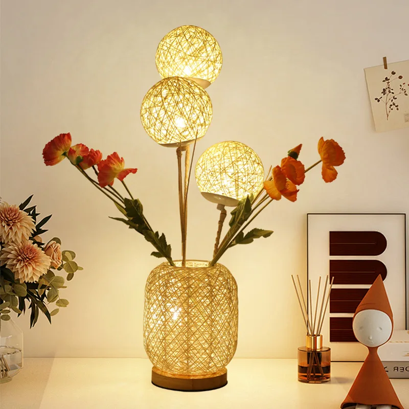 

Wabi Silent Wind Rattan Floor Lamp Homestay Hotel Office Building Tea House Tea Room Zen Living Room Bedroom New