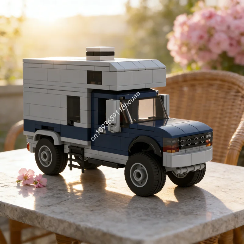 

310 деталей, конструктор MOC: грузовик-кемпер, городская модель, развивающая игрушка для сборки, креативный подарок на Рождество