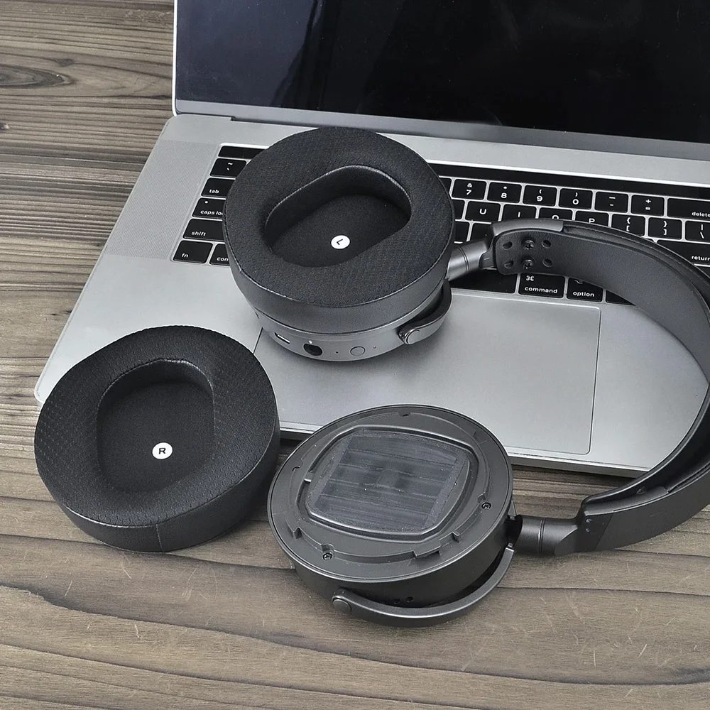 بطانة للأذن بزاوية Audeze Maxwell ملمس الجليد المثقوب/بارد في الصيف/لا تقشير سماعات الأدمة أغطية الذاكرة الإسفنج