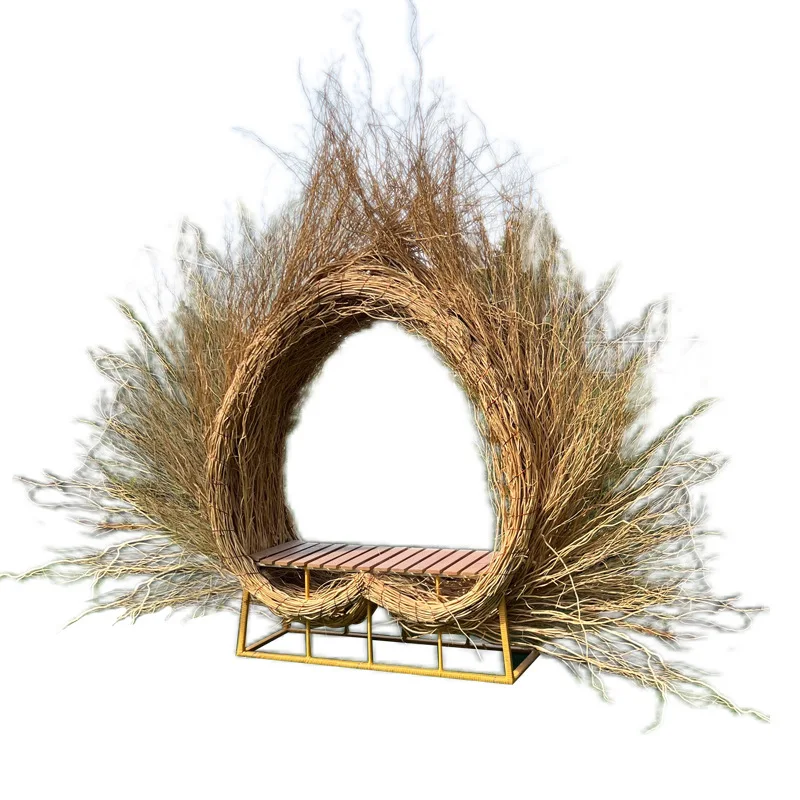 

Internet celebrity bird's nest swing scenic spot clock in photo wedding dress shooting props hanging round bed