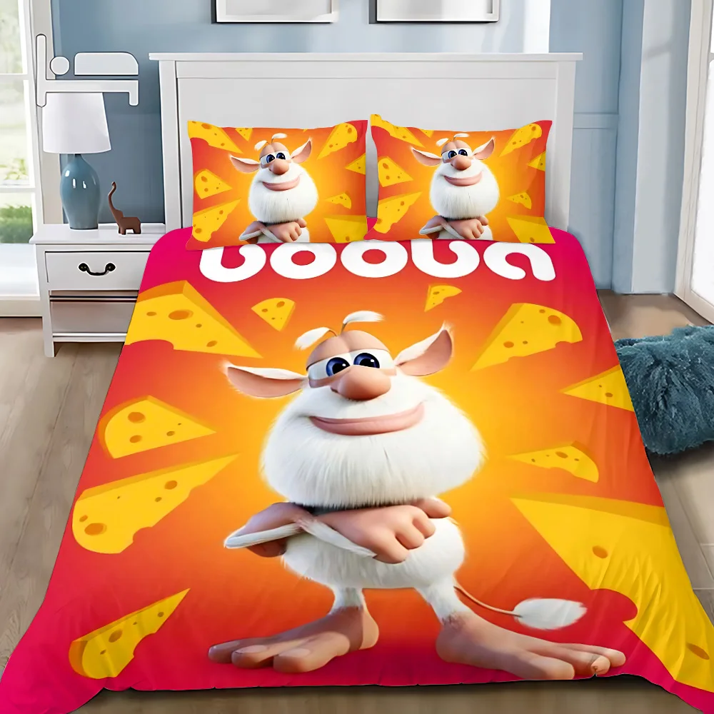 Cartoon B-Boobas Funny Duvet Cover Pillowcase Bedding Set Boy Girl Bedroom Decoration Children Gift Single Double Large Size