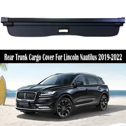 Rear Trunk Cargo Cover For Lincoln Nautilus 2019-2022 Shield Shade Curtain Partition Board Privacy Blinds Security Accessories