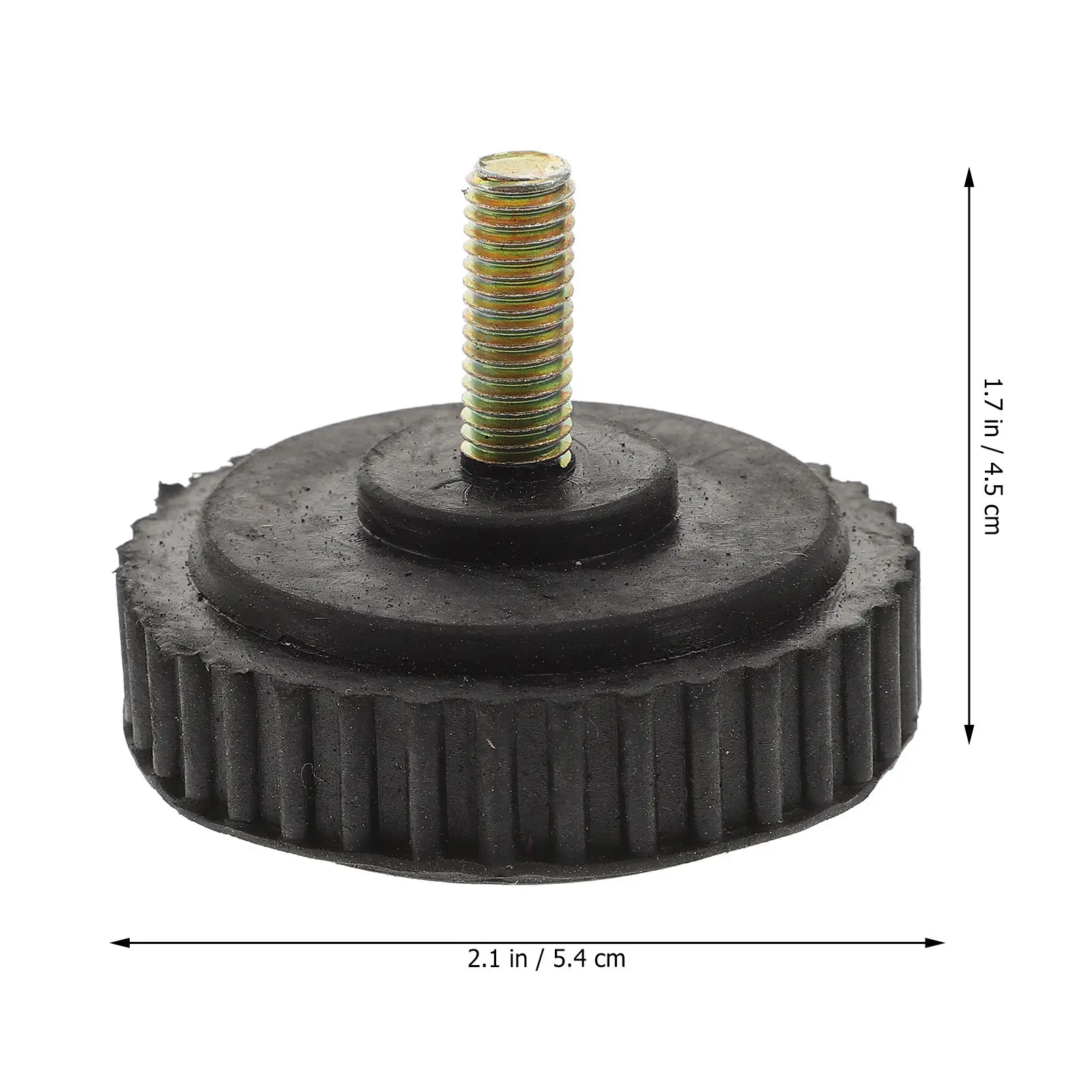 8Pcs M8x56 Threaded Rubber Feet for Furniture Leveling Dampening Vibration Absorption Floor Protector Anti Slip Bumper Pads