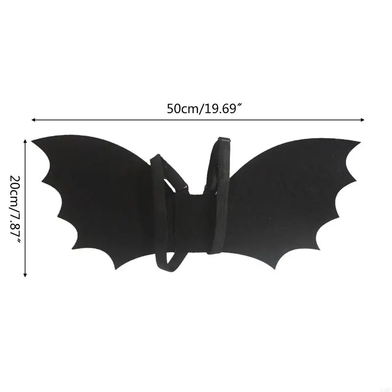 54DF هالوين أجنحة الخفافيش زي تأثيري التظاهر للعب فستان الجناح الخيال الدعائم الطرف ملحق للبالغين والأطفال