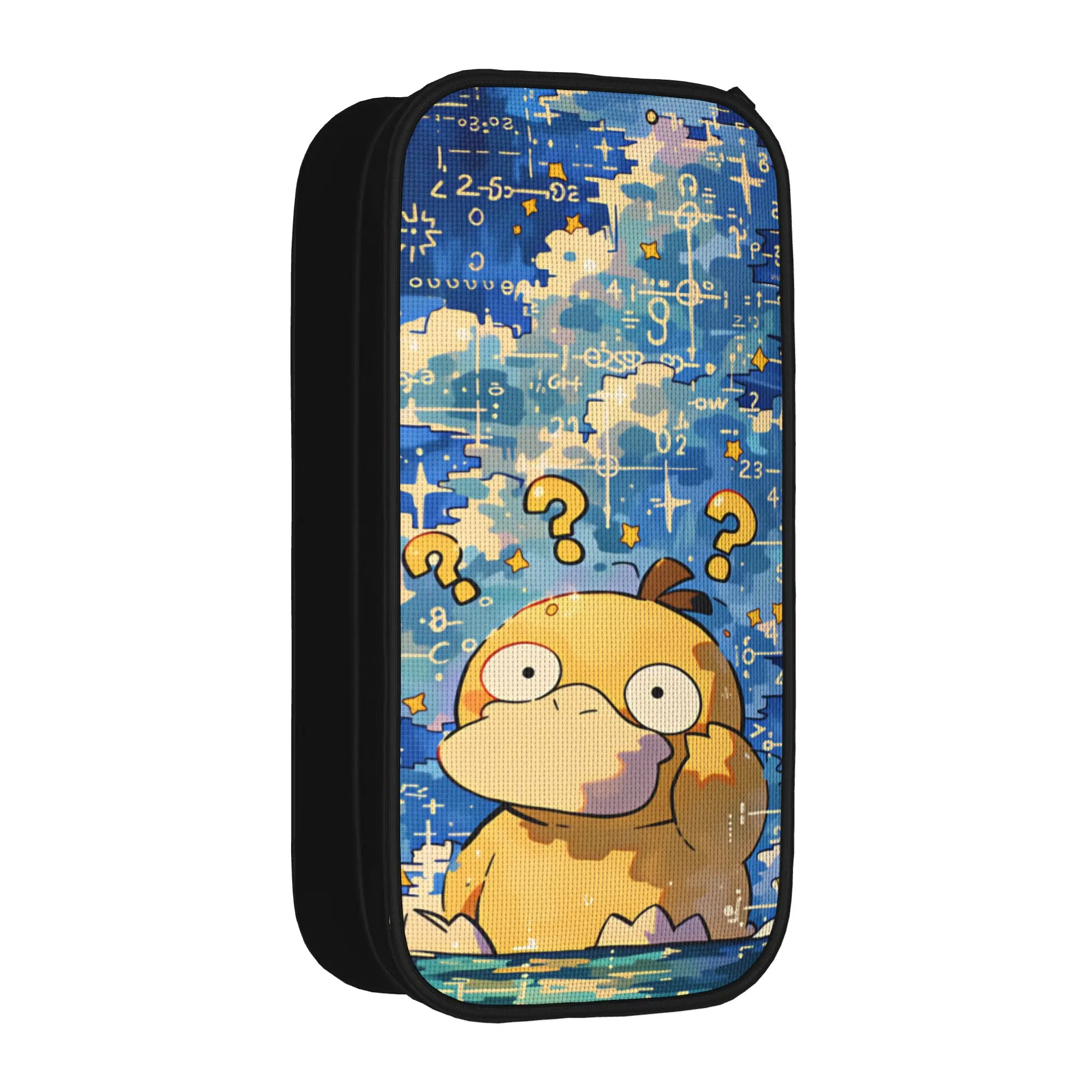 Psyduck Pencil Case Pokemon Character Boy Girl Kawaii Pen Box Design School Pencil Cases Supplies Birthday Present