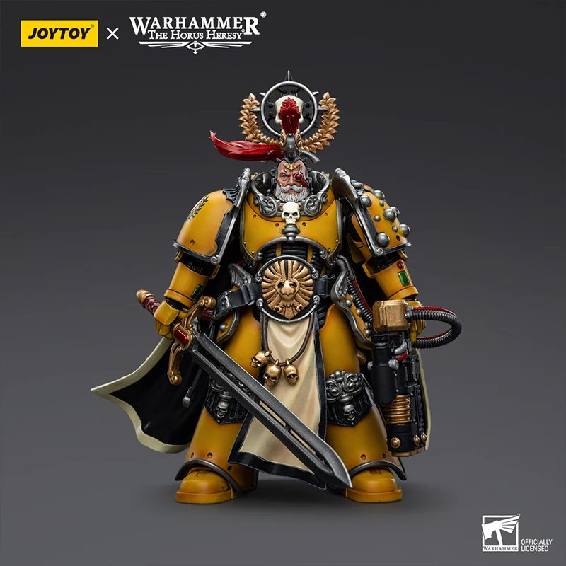 

Genuine JOYTOY Warhammer: The Horus Heresy Series Imperial Fists Legion Praetor With Power Sword Moveable Action Figure Model