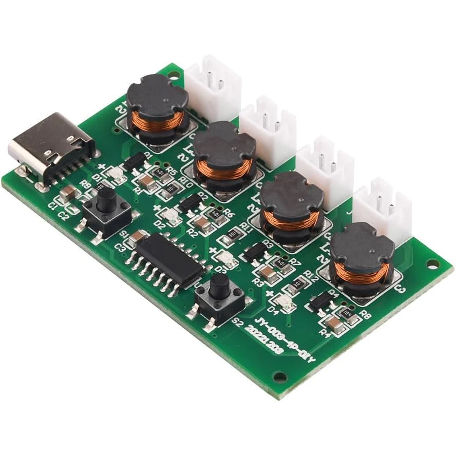 USB Mist Maker and Driver Circuit Board DC 5V 4 Fogger Atomization Film Atomizer Sheet Spray Humidifier Atomizer Drive Module