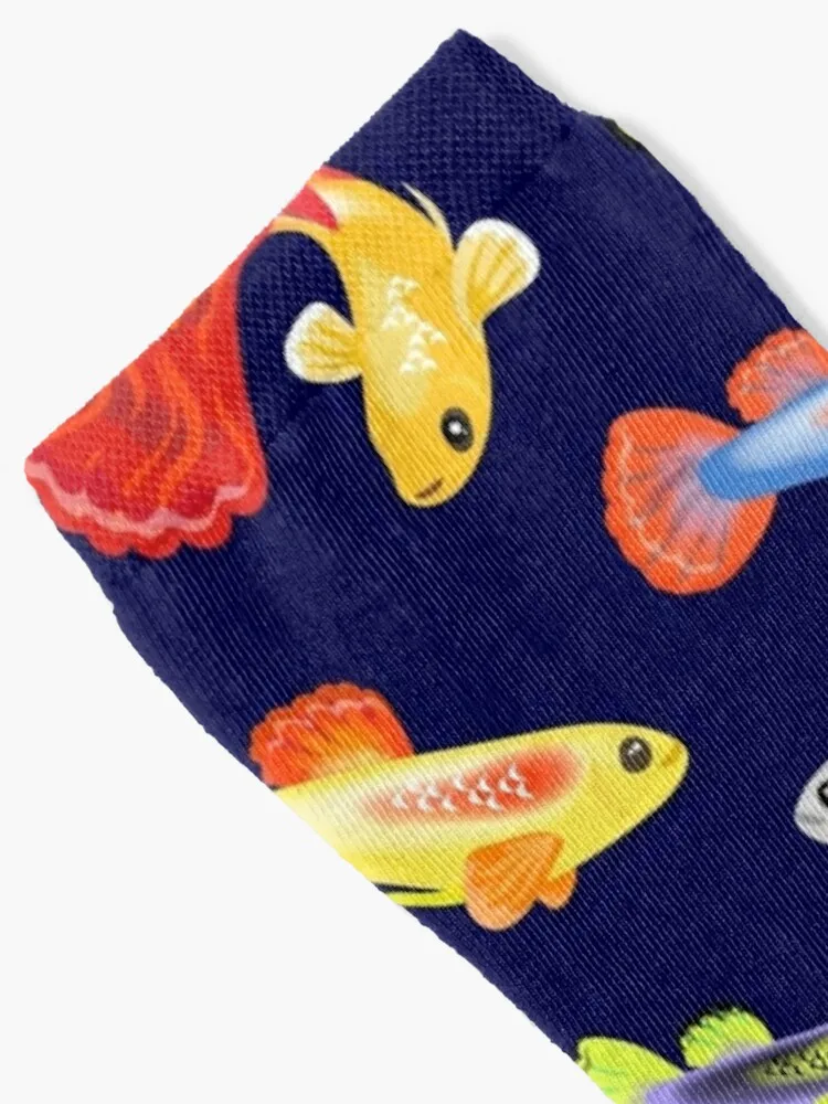 Guppy Addict Socks Funny Gifts Men Cycling Socks