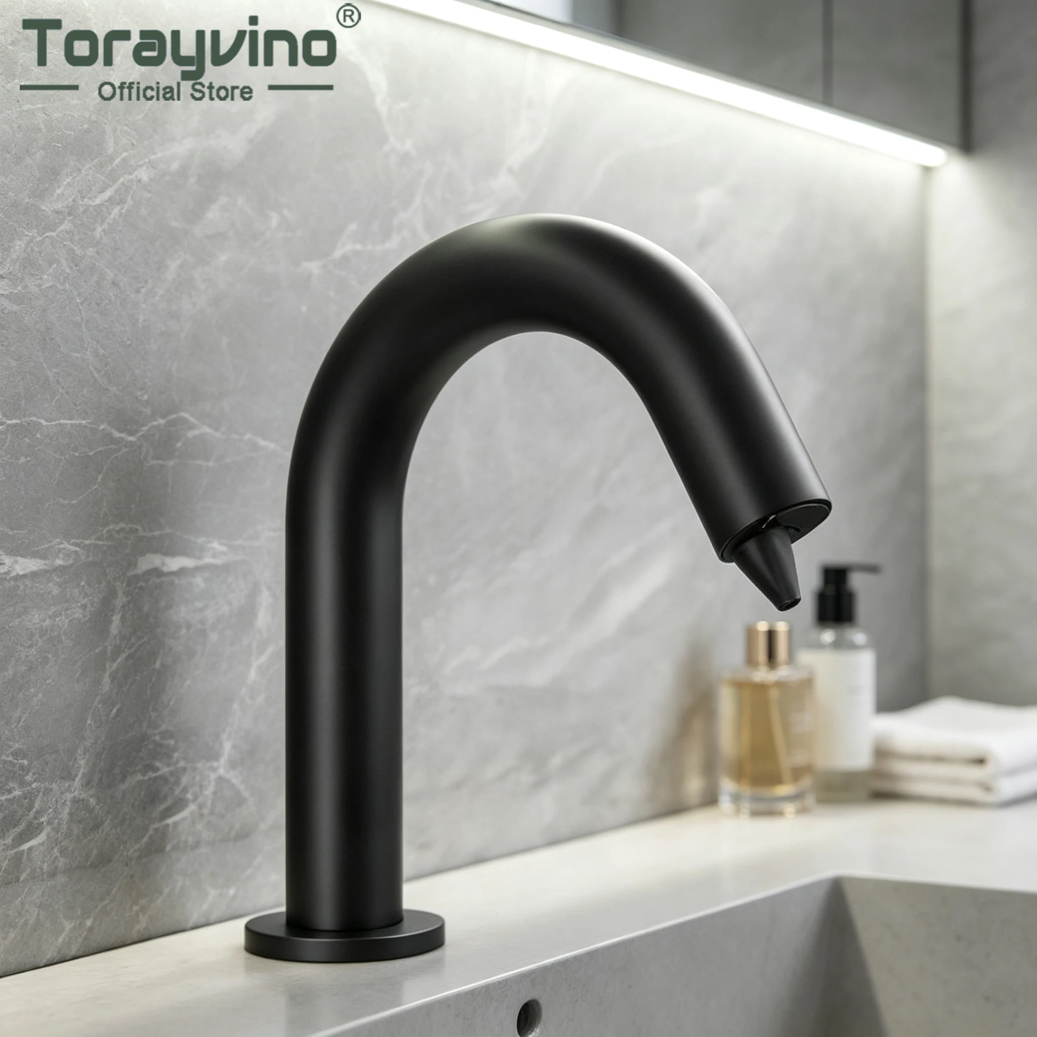 Torayvino Bathroom Swimming Pool Automatic Liquid Outdoor Soap Dispenser Sensor Sanitizer Smart Detergent Soap Kitchen Mixer Tap