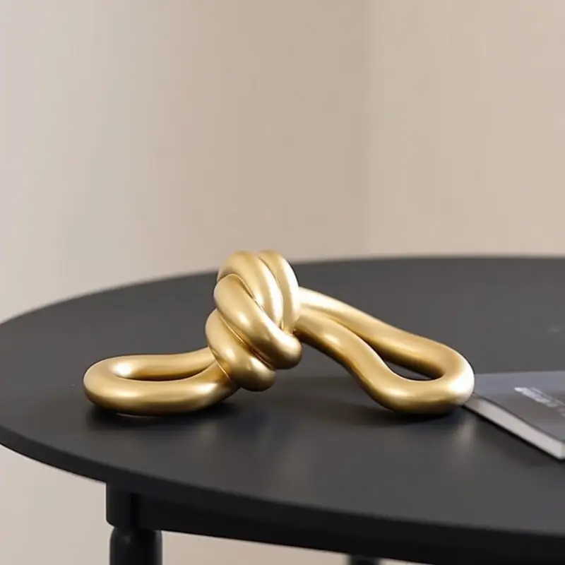 Artistic Knot Decor Creative Handmade Rope Craft 3d Printed Miniatures For Home Desk Accessories Room Decor Figures Shelf Art