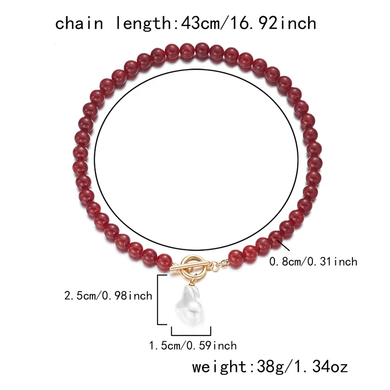 Handgefertigte böhmische Perlenimitat-Anhänger-Halskette, Quarz-Amethyst-Perlen, unregelmäßiges zerkleinertes Stein-Design für Party-Geschenk – Detail 7