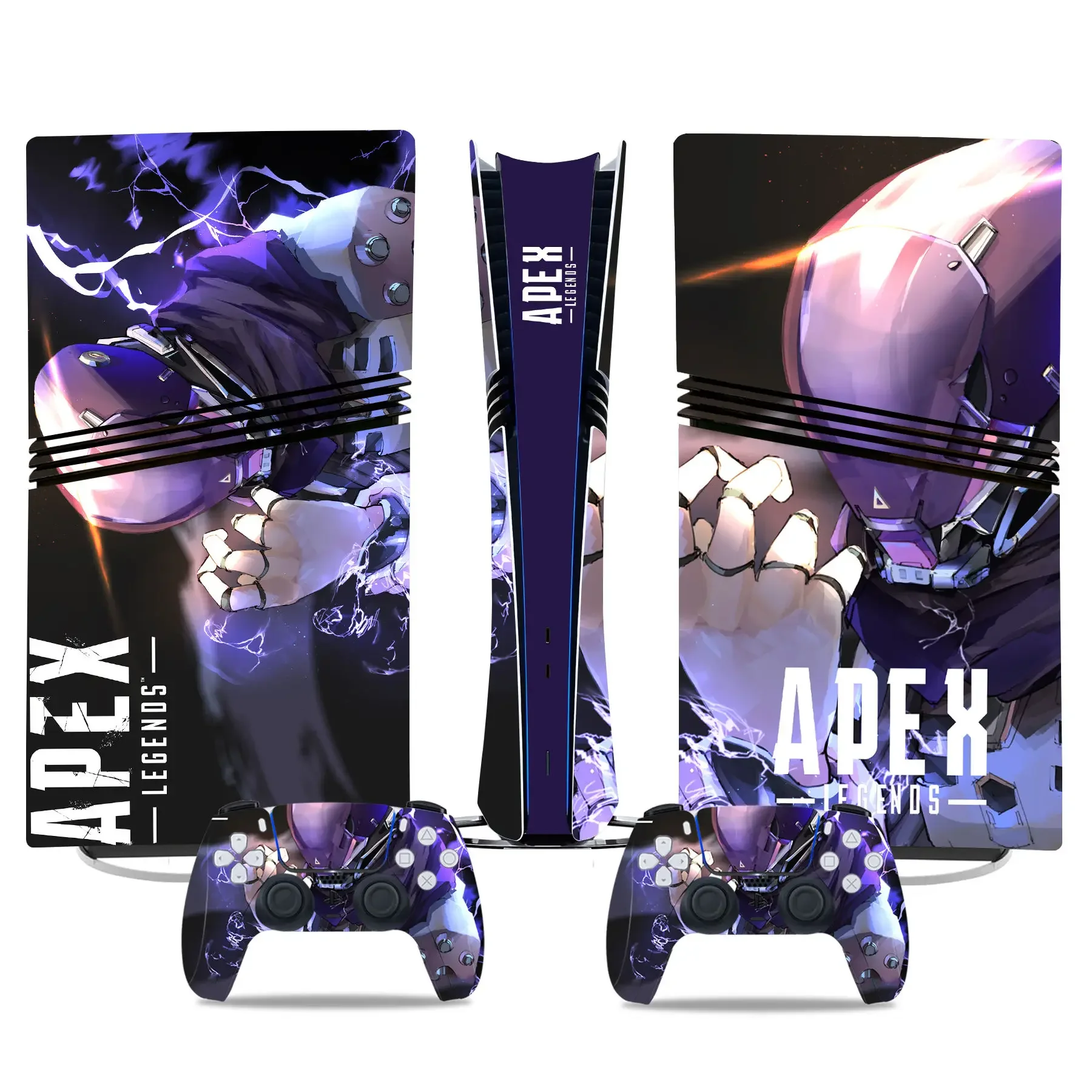 Apex legends personalizado ps5 pro digital pele de vinil adesivos ps5 pro controlador digital console adesivos de pele