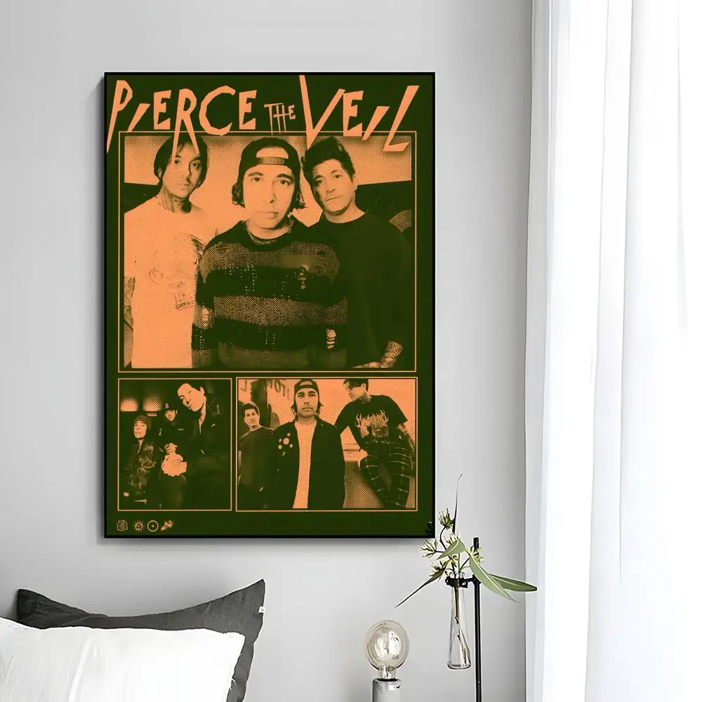 Wandkunst der Emo-Rockband P-Pierce The Veil, Poster, Wandkunstdruck, dekoratives Wandbild, Heimdekoration, Geschenk, ungerahmt – Detail 14