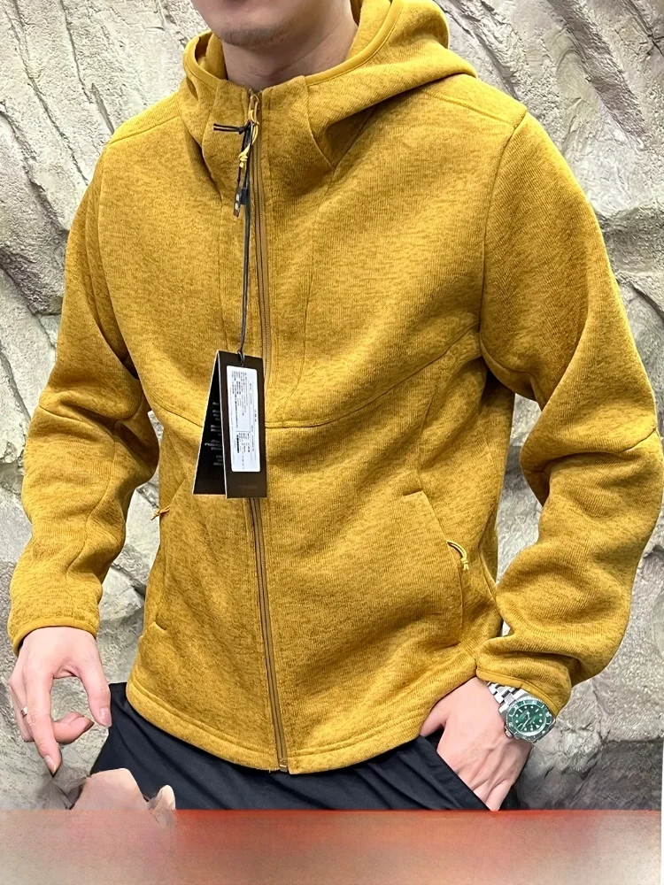 

Qui Dry Fce Hoodie 3D Tailoring Knitted Fabric ex Spring Outdoor Sle Stand Fit Long Sve Zipper Closure ...