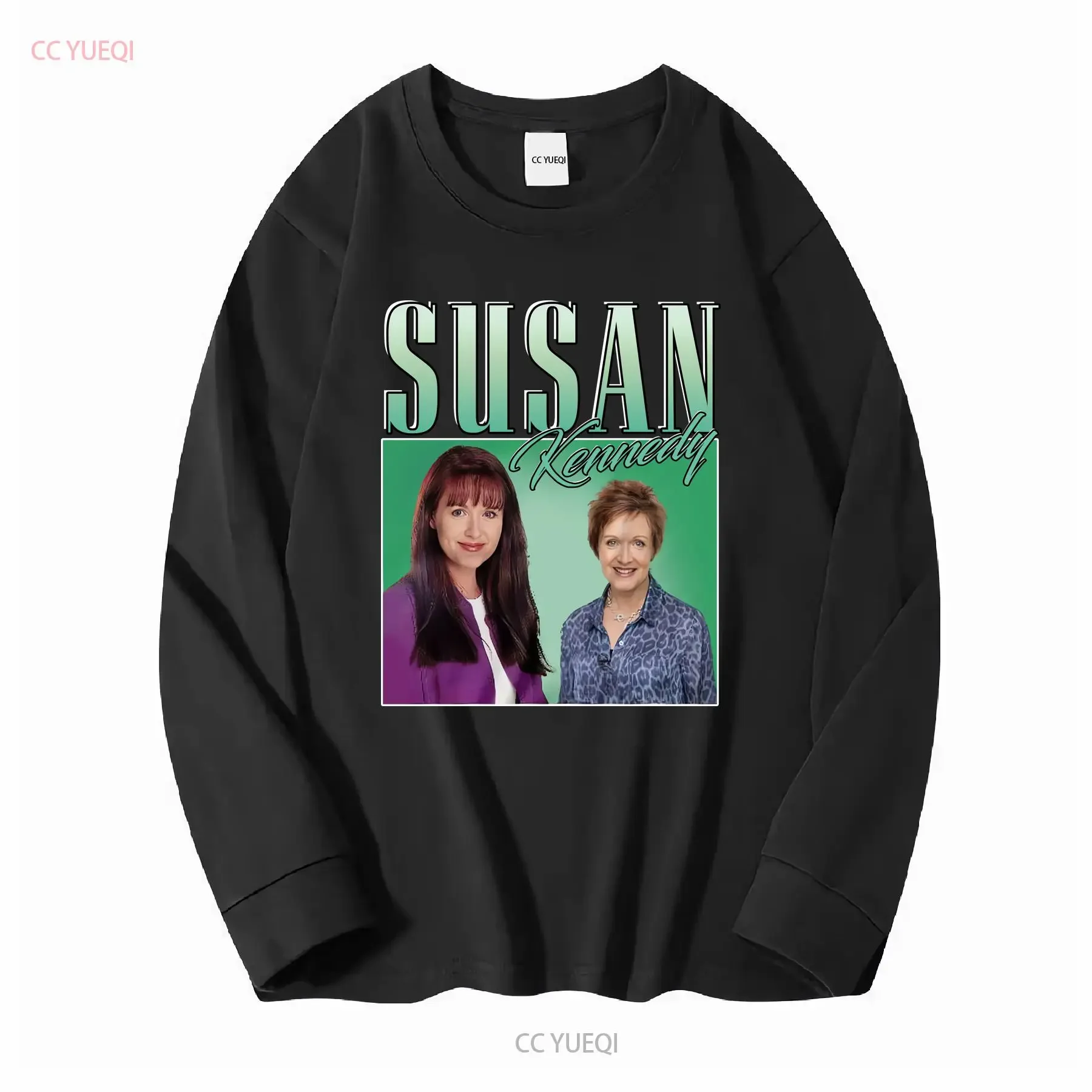 Susan Kennedy Appreciation T Shirt Homage Throwback Stag Hen Do Funny long sleeves vintage Washed Casual Comfortable