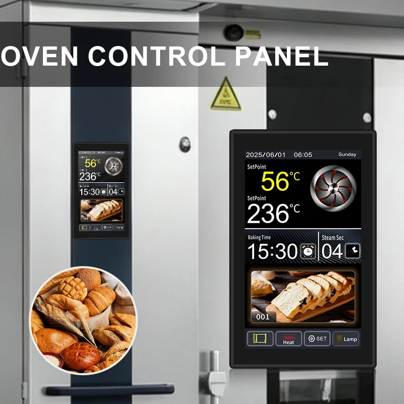 MK5L19-61 IP68 Waterproof Large Touch-sensitive Screen Digital Temperature Controller High-precision Thermostat Control Panel