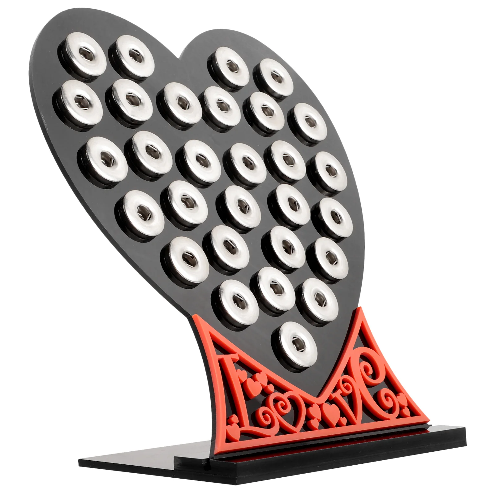 Button Display Stand Metal Jewelry Organizer Rack Stable Base Long Lasting Texture for Craft Displays Retail Shops