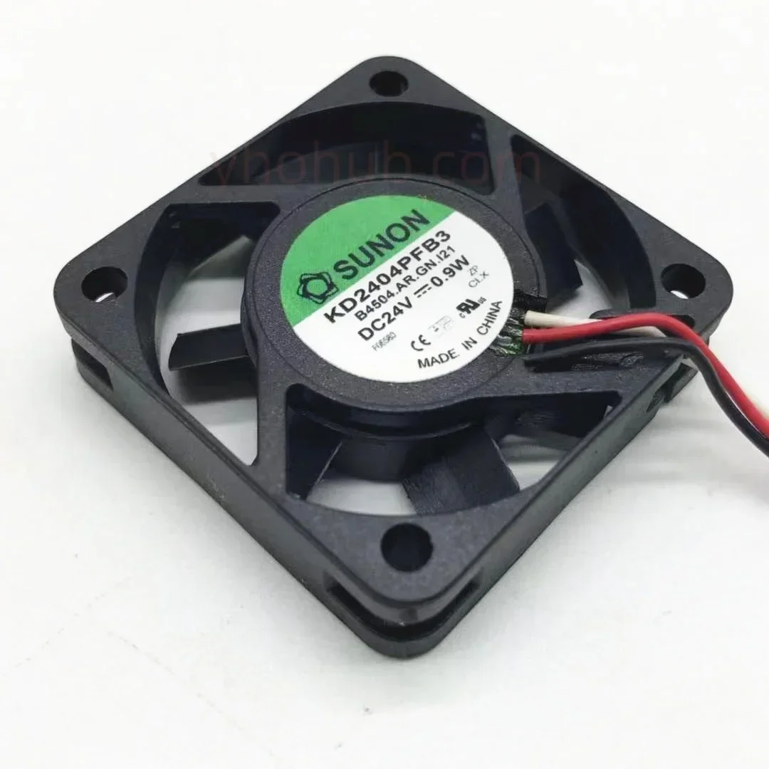 Sunon KD2404PFB3 B4504.AR.GN.I21 3-Wire Server Cooling Fan DC 24V 0.9W 40x40x10mm Low Profile for Electronic Components