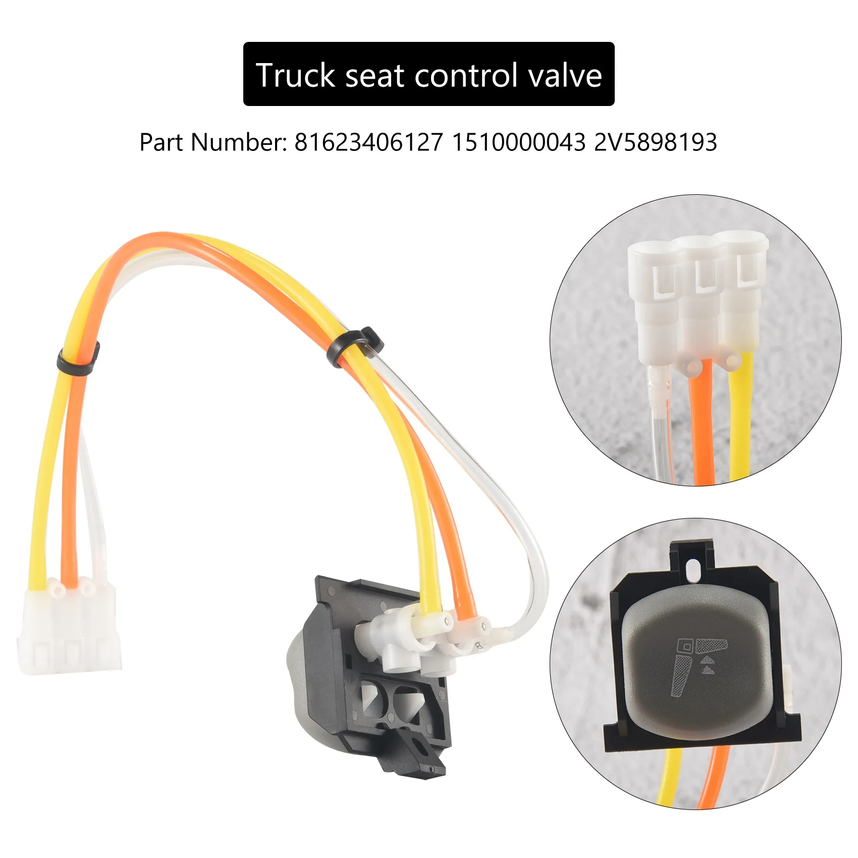 Truck Seat Adjustment Control Valve Seat Adjustment Switch for MAN Eurocargo Truck 81623406127 1510000043 2V5898193