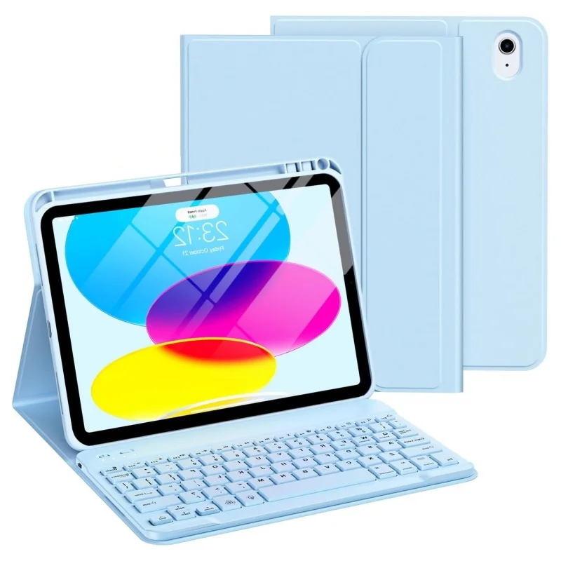 

For iPad 11th 10th Generation Case with Keyboard 11/10.9" 2025 A16/2022 Detachable Wireless Keyboard Case with Pencil Holder