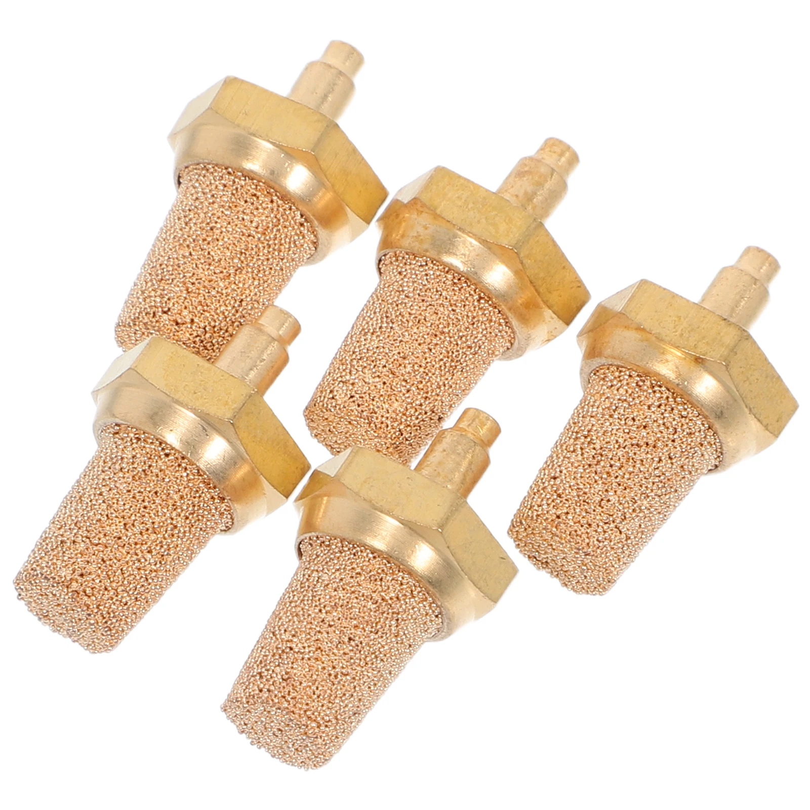 

5pcs M5 Copper Fog Machine Filter Nozzle Universal Brass Pneumatic Muffler For Stage Fog Machines Bubble Stone Noise