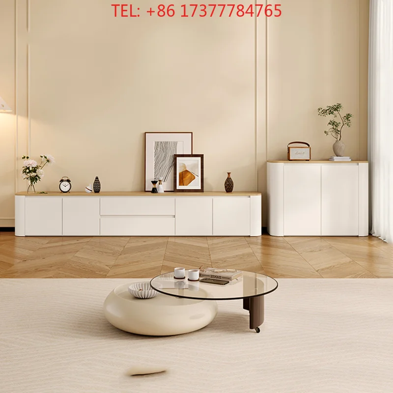 Modern Minimalist Luxury White Tv Stand With Drawers Storage Universal Tv For Living Room Hallway Home Furniture